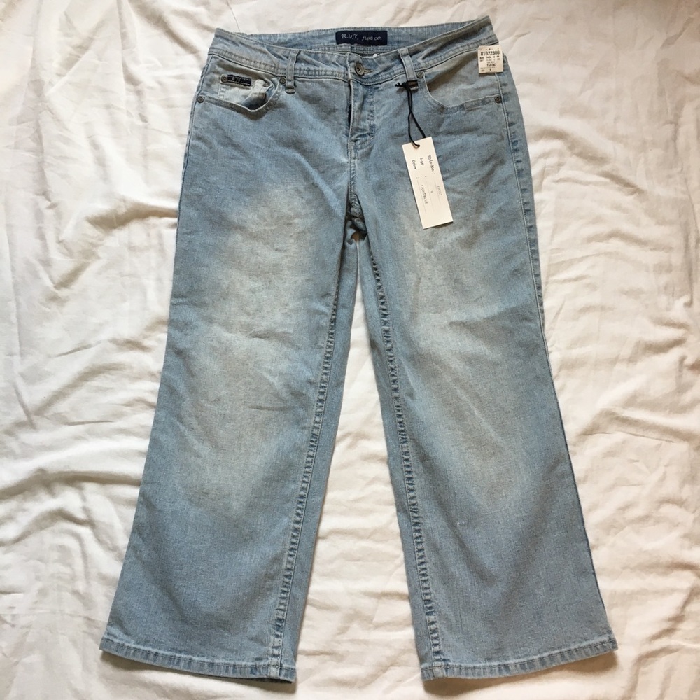 NWT Y2K R.V.T. Jeans Co. Denim Capris, 6